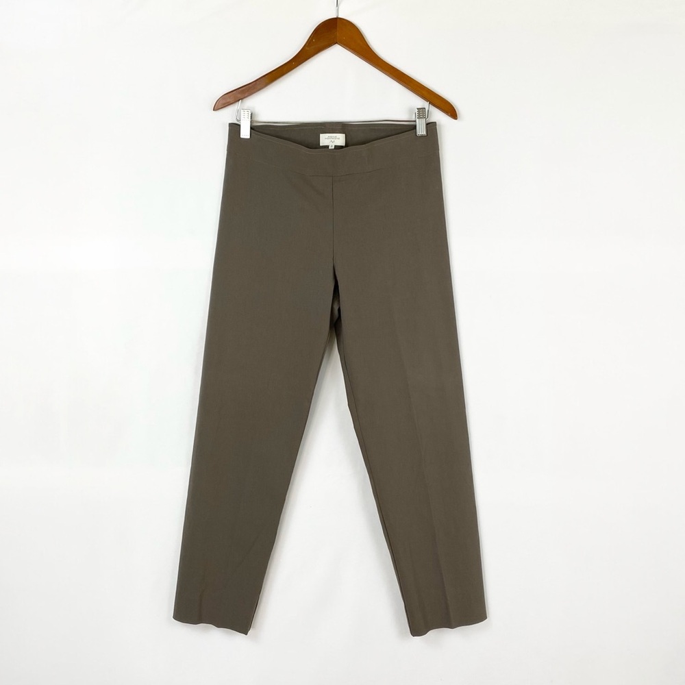 Avenue Montaigne‎ Bridgette Signature Olive Green Straight Cropped Pant Size 8